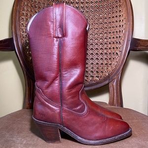 Vintage Frye Cowboy leather Boots Size *6.5 AA*